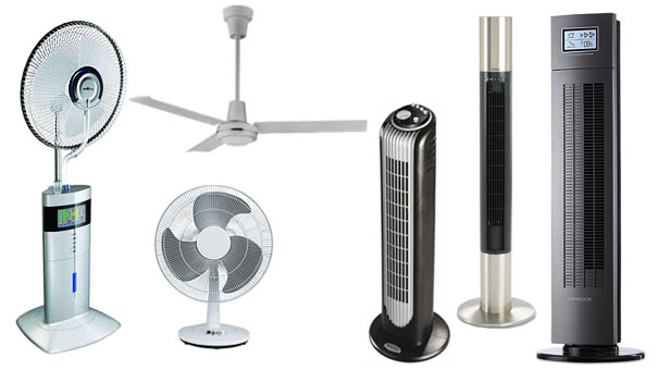 Вентиляторы разных моделей для различных помещений
